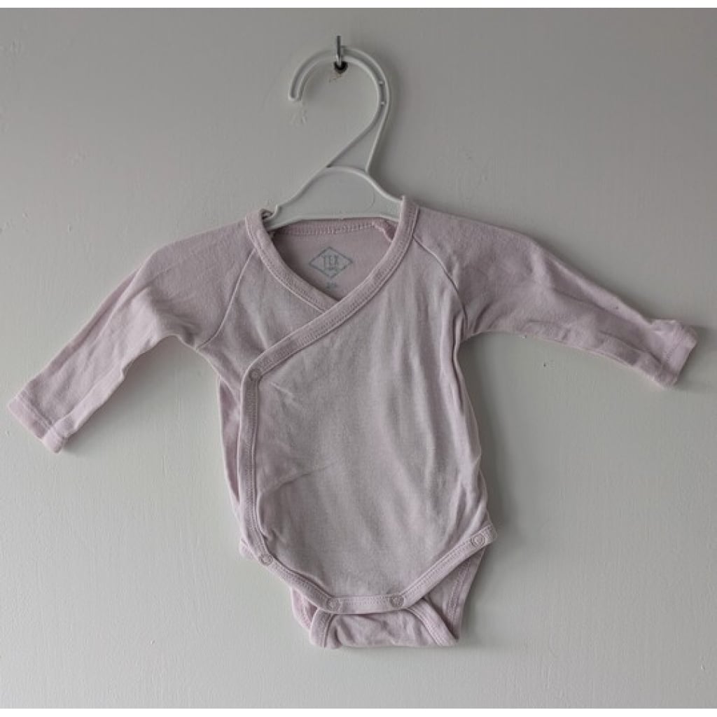 Body croisé rose pâle, Tex