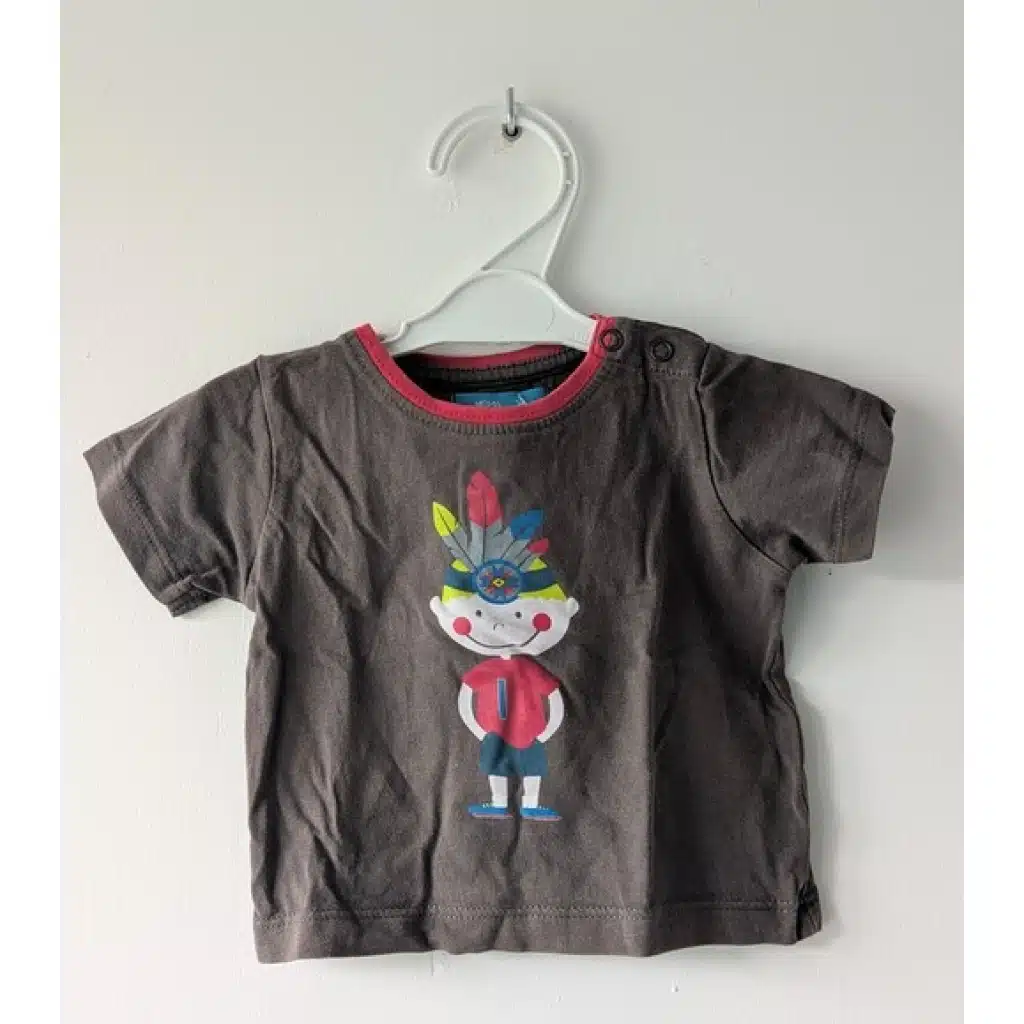 T-shirt brun "petit indien", Hema