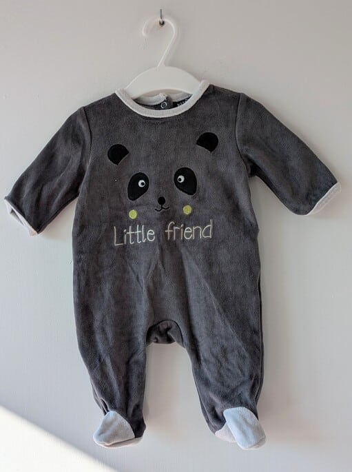 Pyjama gris "Little friend", Kiabi