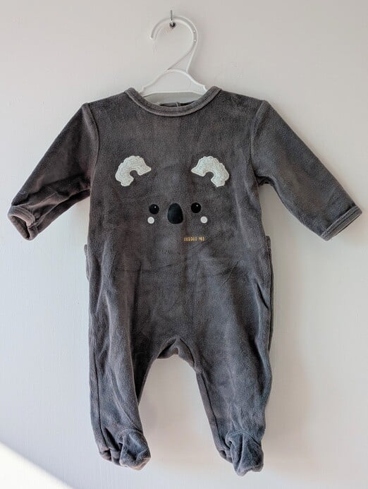 Pyjama gris panda, Kiabi