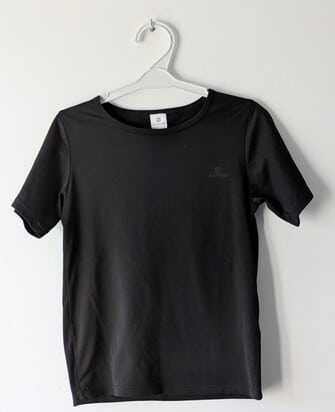 T-shirt de sport noir, Domyos
