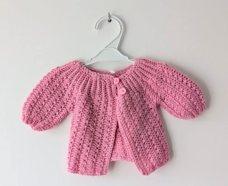 Gilet laine rose