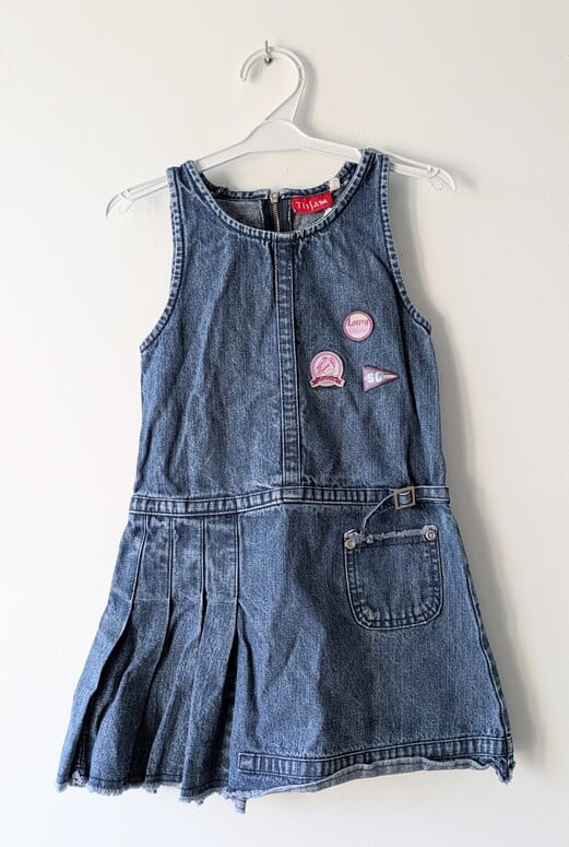 Robe en jean, Tissaia