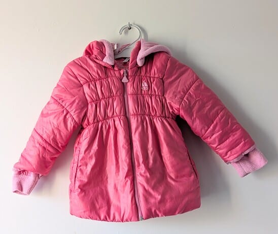 Manteau rose, Adidas