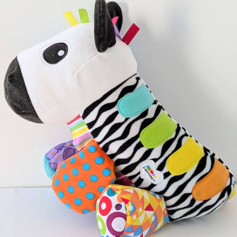 Zèbre peluche sonore
