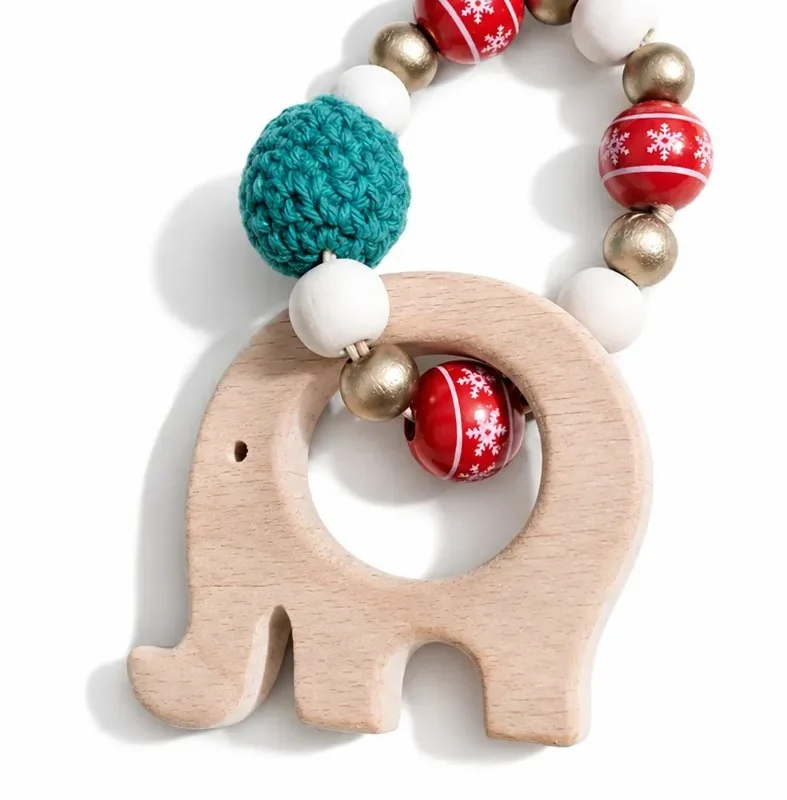 Hochet noël vert & rouge