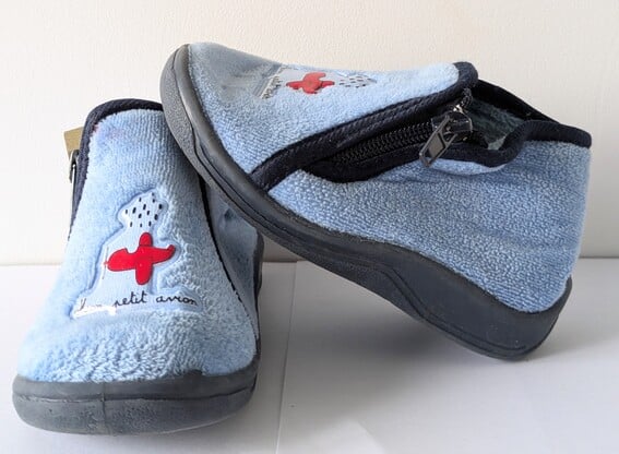 Chaussons bleus