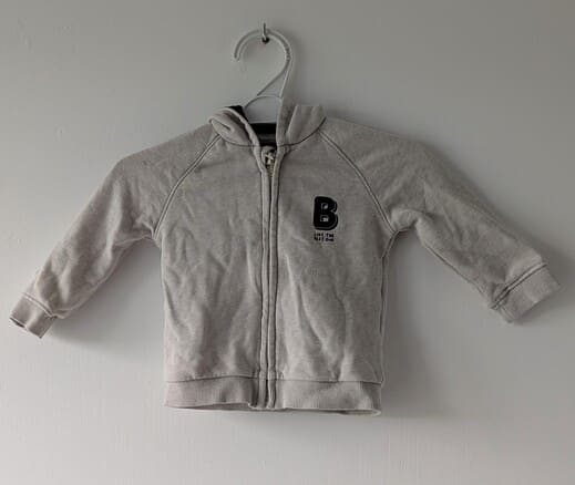 Veste à capuche beige, Kiabi