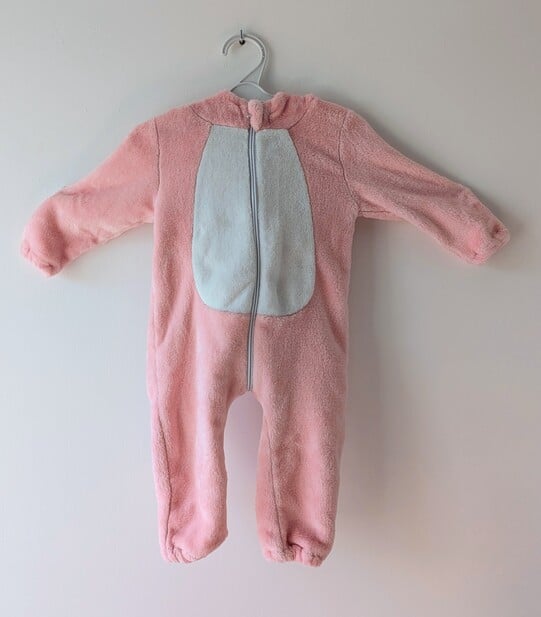 Combinaison lapin rose