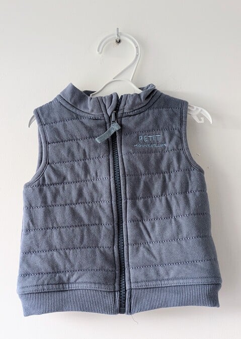 Veste sans manche bleue