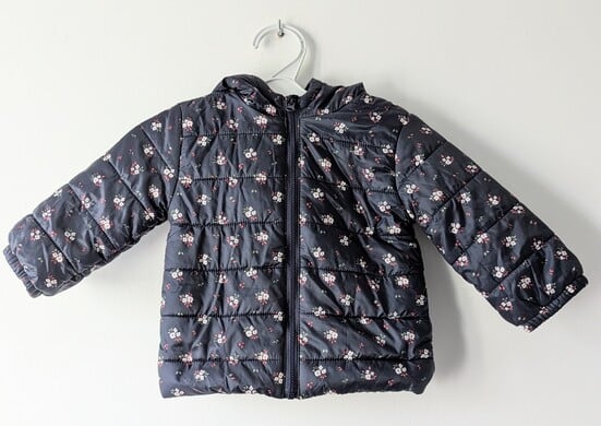 Doudoune motif fleurs