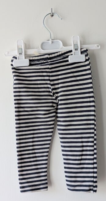 Legging rayé bleu & blanc, Tex