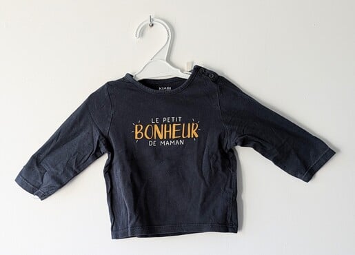 Haut "Le petit bonheur...", Kiabi