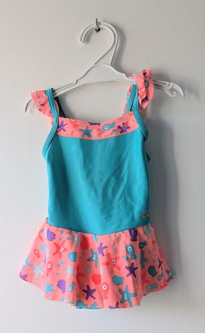 Maillot de bain une pièce bleu