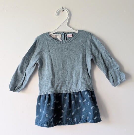 Robe légère bleue, Zara