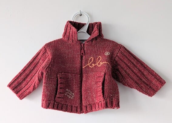 Gilet zippé rouge, Catimini