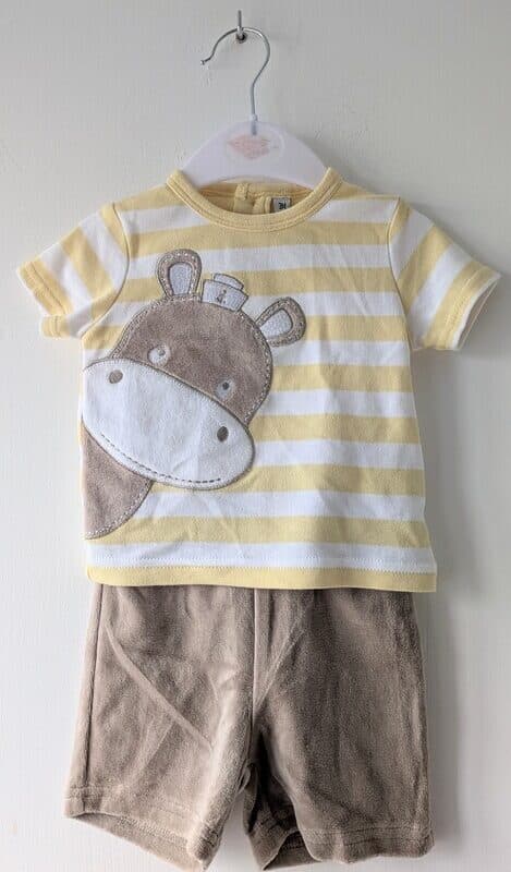 Ensemble pyjama jaune & brun