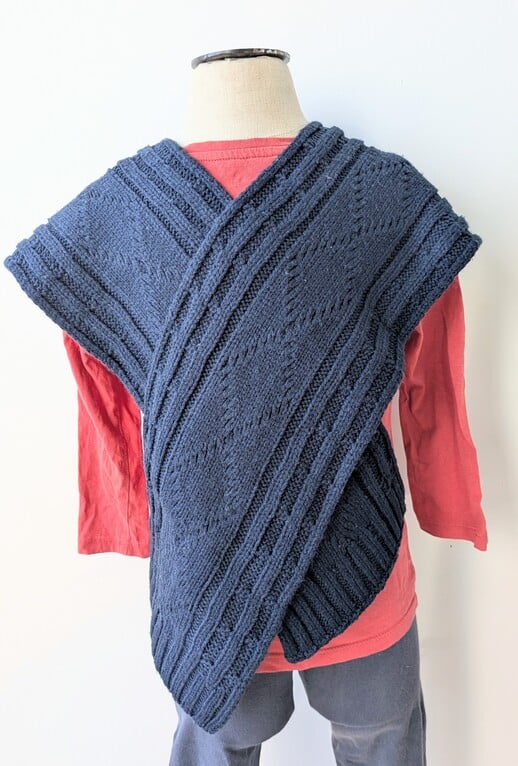 Echarpe bleue marine