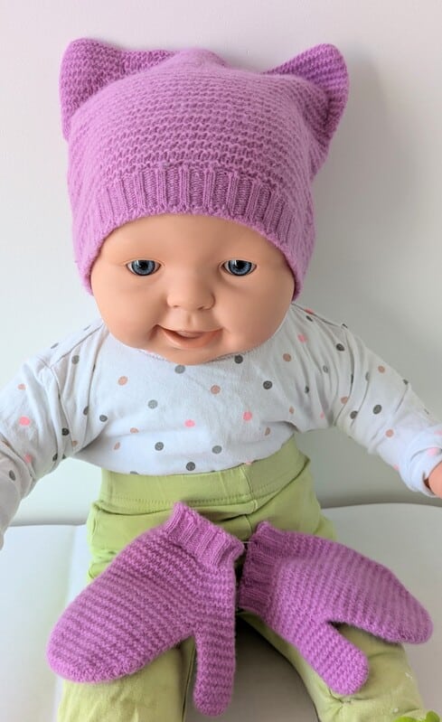 Ensemble moufles & bonnet