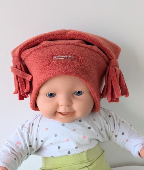 Bonnet orange, Décathlon