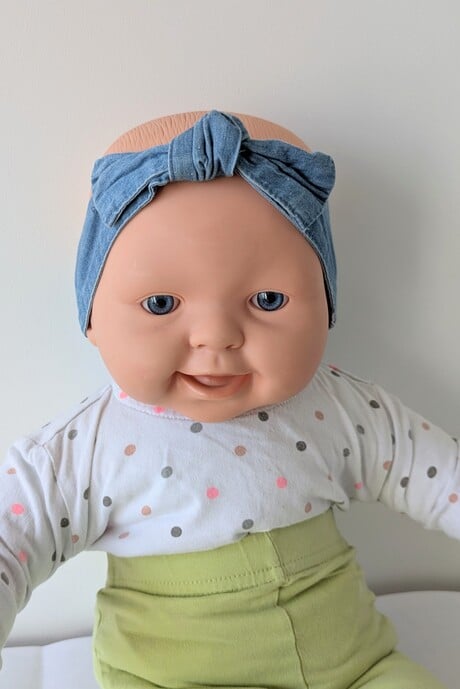 Bandeau imitation jean, Lulu Castagnette