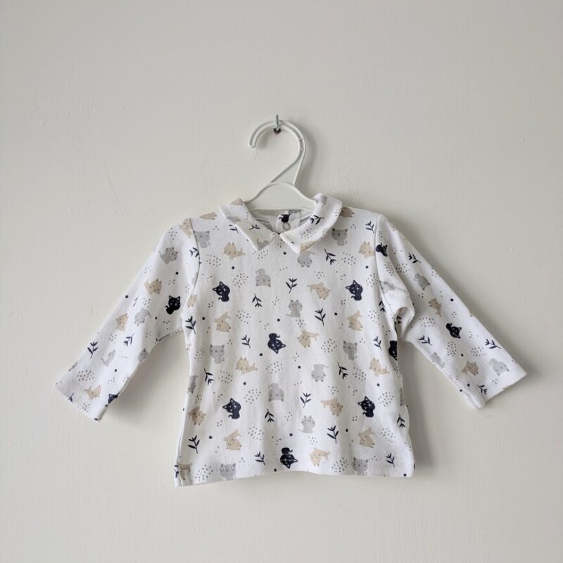 Haut blanc motif chats