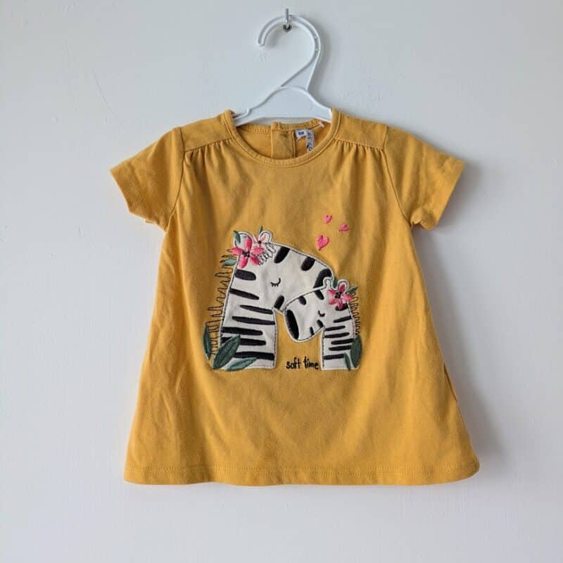 T-shirt motif zèbre