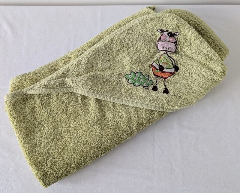 Serviette de bain, Carré Blanc