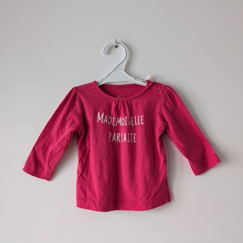 Haut "Mademoiselle parfaite", Mots d'enfants