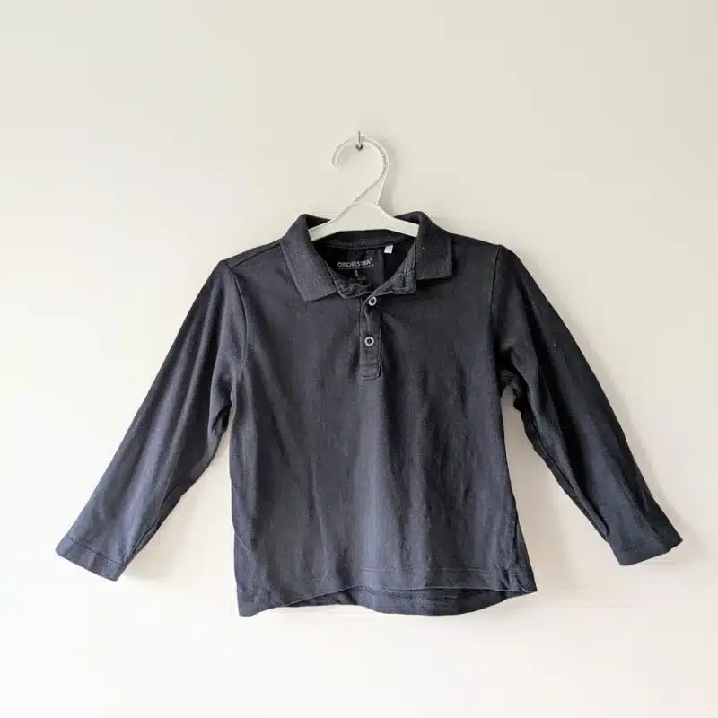 T-shirt manches longues bleu marine, Orchestra