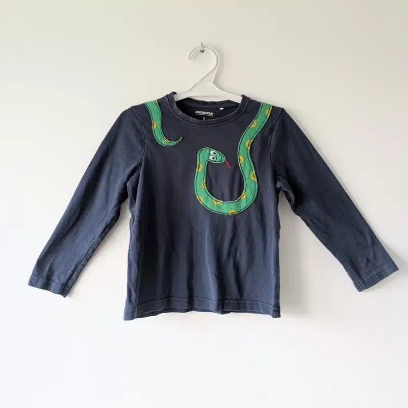 Haut bleu, motif serpent, Orchestra