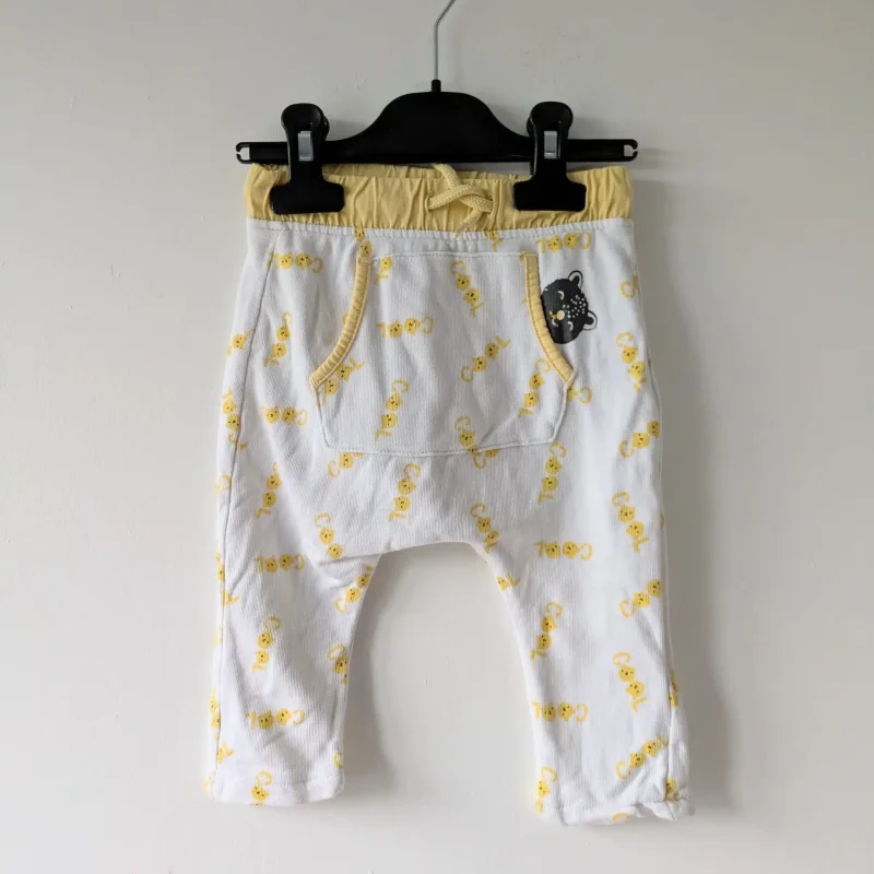 Pantalon jaune & blanc, Kiabi