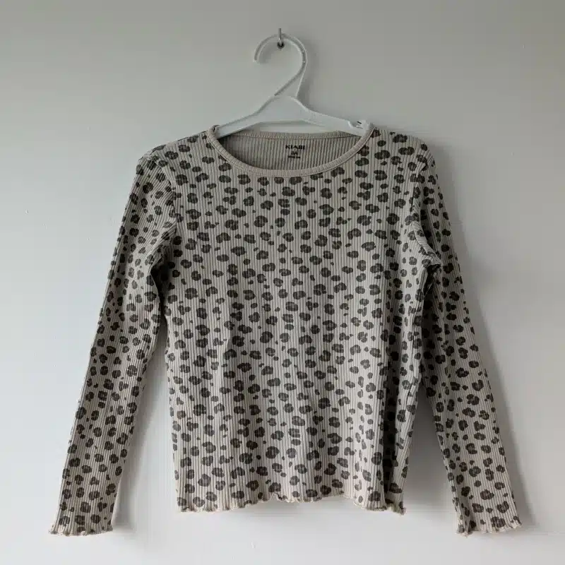 Haut imprimé léopard, Kiabi