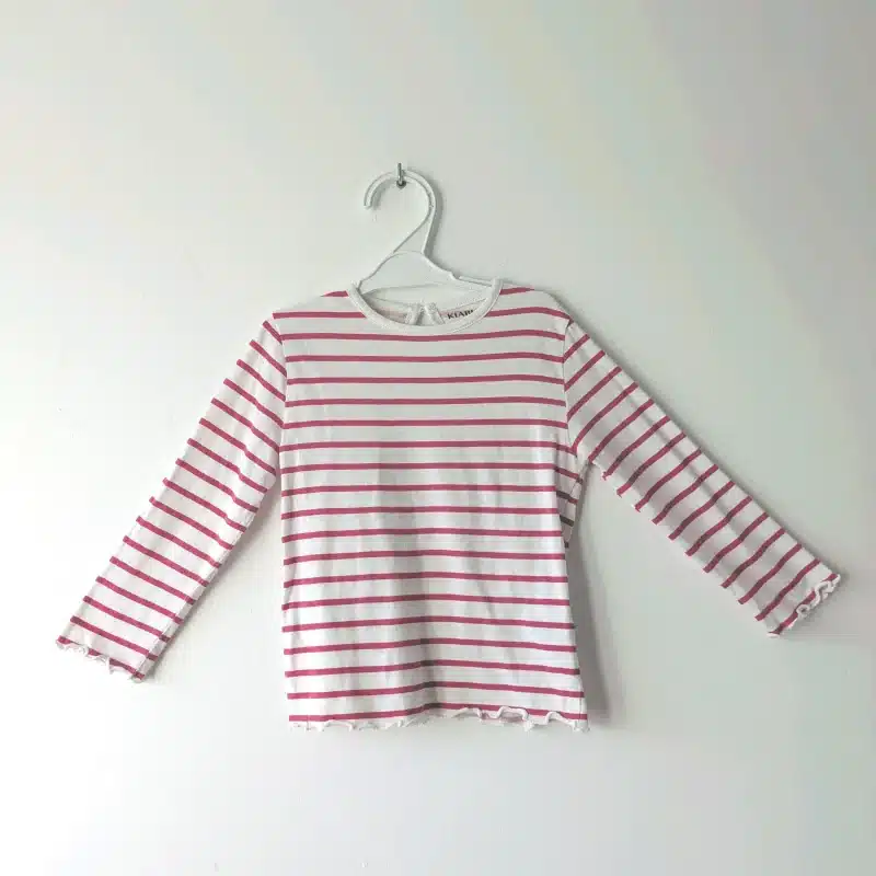 Haut rayé rose & blanc, Kiabi