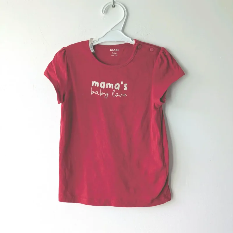 T-shirt rouge, Kiabi