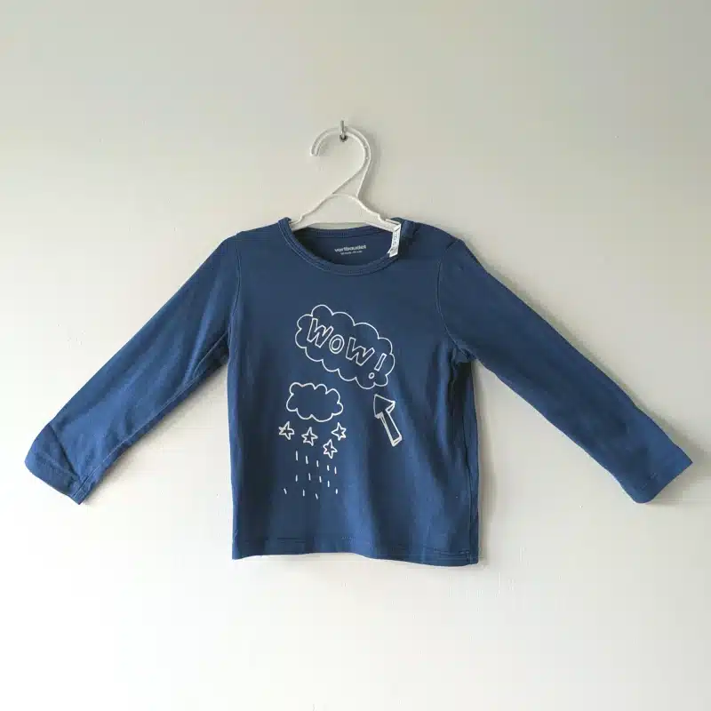 Haut bleu "Wow", Vertbaudet