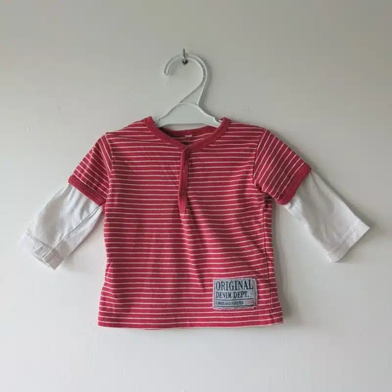 Haut rayé rouge & blanc, Zeeman