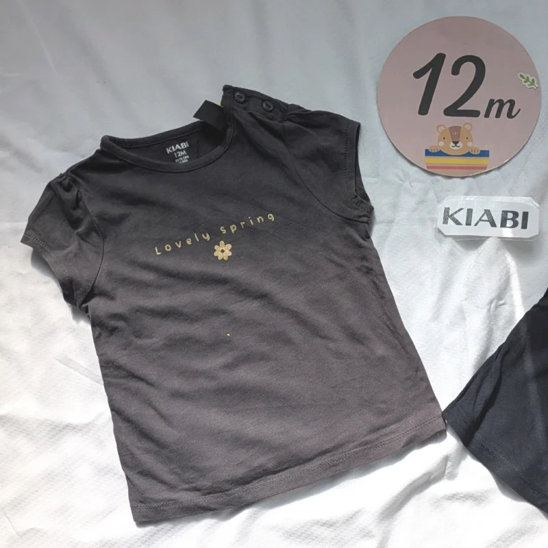 T-shirt gris, Kiabi