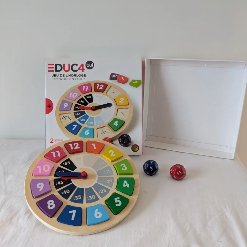 Jeu d'apprentissage, Horloge