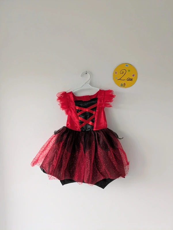 Robe déguisement noire & rouge