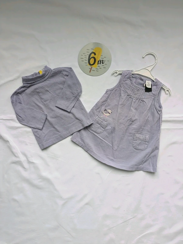 Robe et haut lilas