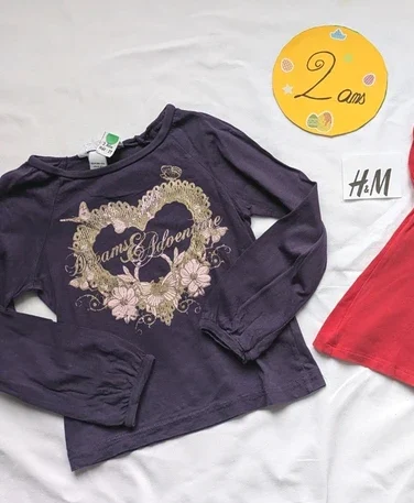 Haut violet, H&M