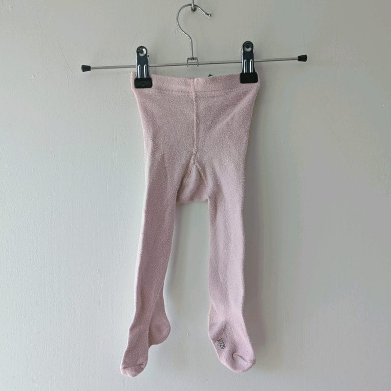 Collant épais rose pâle