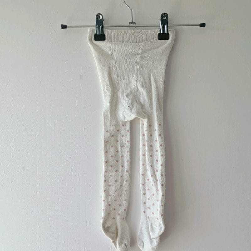 Collant blanc à pois, Primark