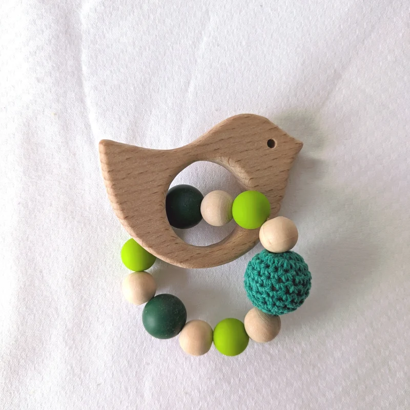 Hochet , vert, oiseau