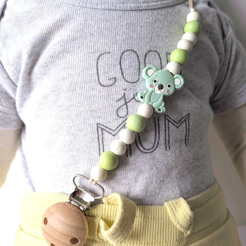 Attache Doudou, ours vert