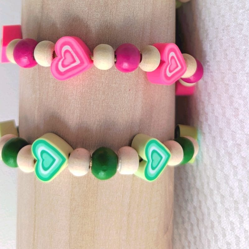 Bracelet réglable coeur, taille enfant