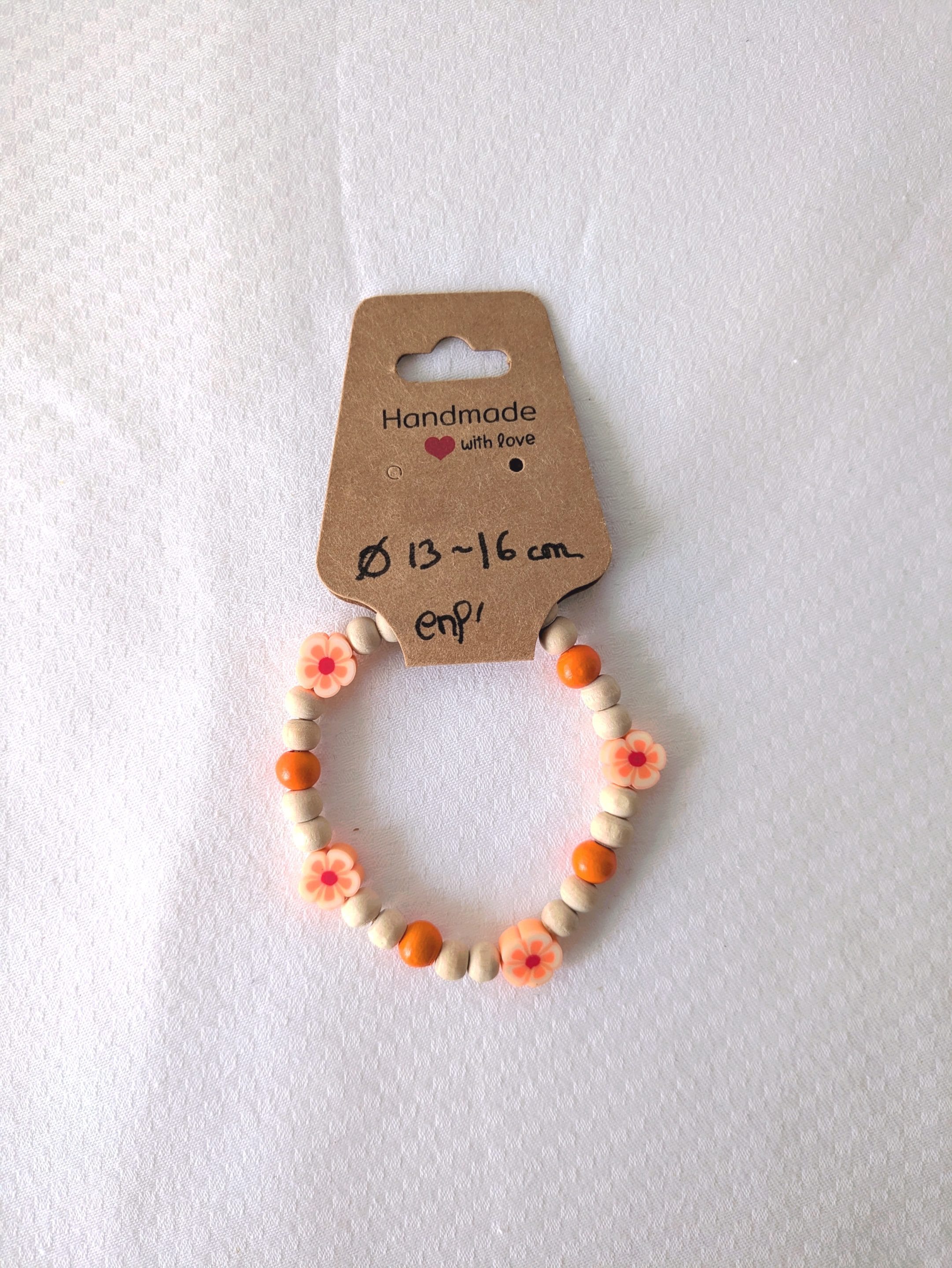 Bracelet réglable fleurs colorées, taille enfant – Image 5