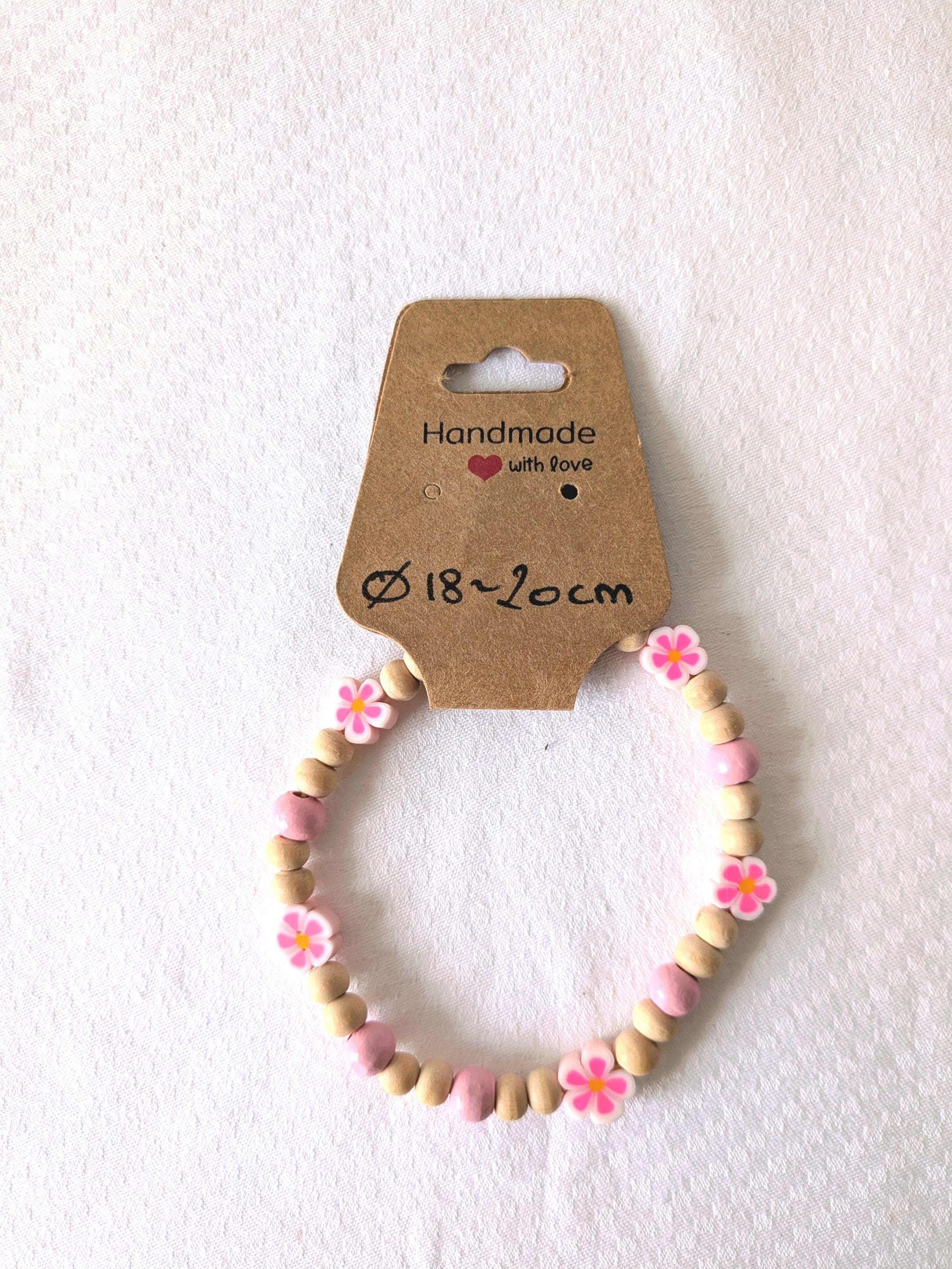 Bracelet réglable fleurs colorées, taille L/XL – Image 6