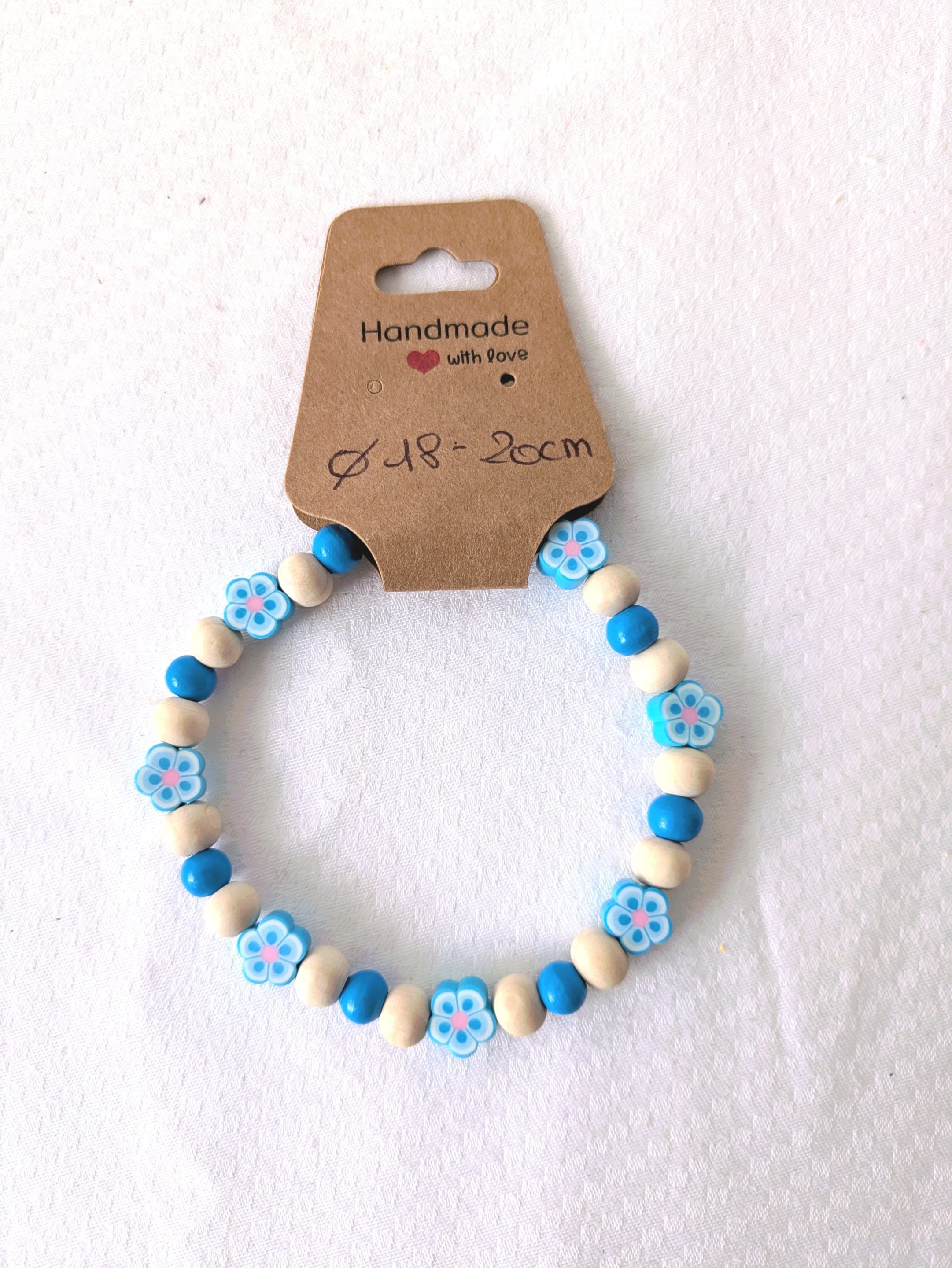 Bracelet réglable fleurs colorées, taille L/XL – Image 5